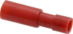 3M - 22 to 18 AWG Bullet Connector - 0.156" Bullet Diam, Red Nylon Insulation - Makers Industrial Supply