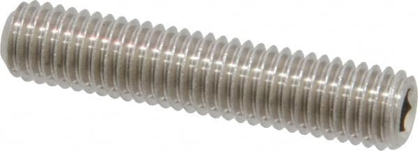 Value Collection - M8x1.25 Metric Coarse, 40mm OAL, Cup Point Set Screw - Grade 18-8 & Austenitic A2 Stainless Steel, 4mm Key - Makers Industrial Supply