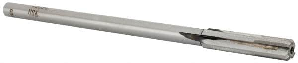 Made in USA - Letter R Carbide-Tipped 4 Flute Chucking Reamer - Straight Flute, 9/32" Straight Shank, 1-1/2" Flute Length, 6" OAL - Makers Industrial Supply