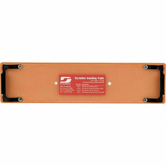 Dynabrade - 11 x 2-3/4" Rectangular Adhesive/PSA Backing Pad - File Board Sander Compatible, Clip Attachment, Nonvacuum Pad, 3/8" Thick, Medium Density - Makers Industrial Supply