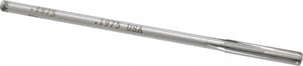 Made in USA - 0.1975" Carbide-Tipped 4 Flute Chucking Reamer - Straight Flute, 11/64" Straight Shank, 1-1/8" Flute Length, 4-1/2" OAL - Makers Industrial Supply