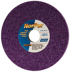 Norton - 7" Diam x 1-1/4" Hole x 1/2" Thick, G Hardness, 60 Grit Surface Grinding Wheel - Ceramic, Type 1, Medium Grade, 3,600 Max RPM, Vitrified Bond, No Recess - Makers Industrial Supply