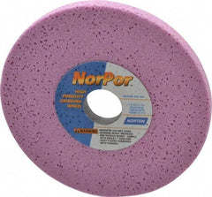 Norton - 7" Diam x 1-1/4" Hole x 1/2" Thick, H Hardness, 46 Grit Surface Grinding Wheel - Aluminum Oxide, Type 1, Coarse Grade, 3,600 Max RPM, Vitrified Bond, No Recess - Makers Industrial Supply