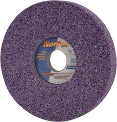 Norton - 7" Diam x 1-1/4" Hole x 1" Thick, H Hardness, 46 Grit Surface Grinding Wheel - Ceramic, Type 5, Coarse Grade, 3,600 Max RPM, Vitrified Bond, One-Side Recess - Makers Industrial Supply