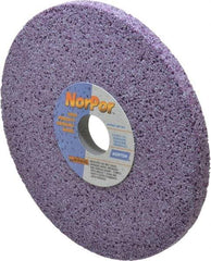 Norton - 8" Diam x 1-1/4" Hole x 1/2" Thick, H Hardness, 46 Grit Surface Grinding Wheel - Ceramic, Type 1, Coarse Grade, 3,600 Max RPM, Vitrified Bond, No Recess - Makers Industrial Supply