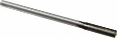 Made in USA - 0.423" Carbide-Tipped 4 Flute Chucking Reamer - Straight Flute, 3/8" Straight Shank, 1-3/4" Flute Length, 7" OAL - Makers Industrial Supply