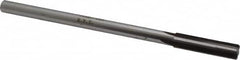 Made in USA - 0.432" Carbide-Tipped 4 Flute Chucking Reamer - Straight Flute, 3/8" Straight Shank, 1-3/4" Flute Length, 7" OAL - Makers Industrial Supply