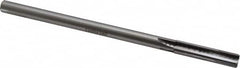 Made in USA - 7/16" Carbide-Tipped 4 Flute Chucking Reamer - Straight Flute, 3/8" Straight Shank, 1-3/4" Flute Length, 7" OAL - Makers Industrial Supply