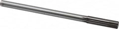 Made in USA - 0.491" Carbide-Tipped 6 Flute Chucking Reamer - Straight Flute, 7/16" Straight Shank, 2" Flute Length, 8" OAL - Makers Industrial Supply