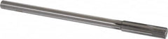 Made in USA - 0.514" Carbide-Tipped 6 Flute Chucking Reamer - Straight Flute, 7/16" Straight Shank, 2" Flute Length, 8" OAL - Makers Industrial Supply