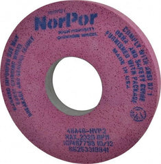 Norton - 14" Diam x 5" Hole x 2" Thick, H Hardness, 46 Grit Surface Grinding Wheel - Aluminum Oxide, Type 5, Coarse Grade, 2,320 Max RPM, Vitrified Bond, One-Side Recess - Makers Industrial Supply