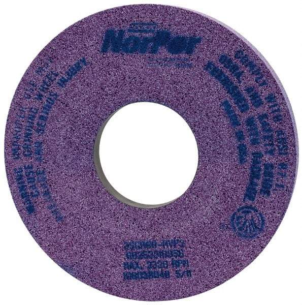 Norton - 14" Diam x 5" Hole x 1-1/2" Thick, H Hardness, 60 Grit Surface Grinding Wheel - Ceramic, Type 5, Medium Grade, 2,320 Max RPM, Vitrified Bond, One-Side Recess - Makers Industrial Supply