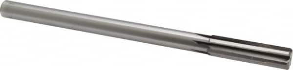 Made in USA - 0.631" Carbide-Tipped 6 Flute Chucking Reamer - Straight Flute, 9/16" Straight Shank, 2-1/4" Flute Length, 9" OAL - Makers Industrial Supply