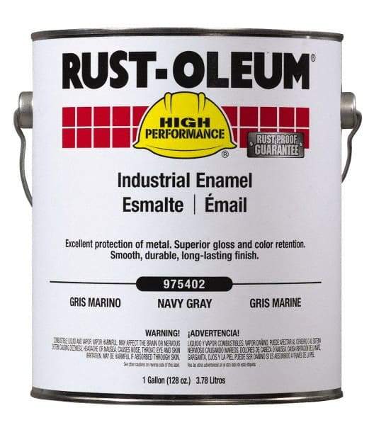 Rust-Oleum - 1 Gal International Orange Gloss Finish Industrial Enamel Paint - 250 to 550 Sq Ft per Gal, Interior/Exterior, <450 gL VOC Compliance - Makers Industrial Supply