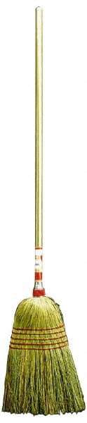 Weiler - 54" OAL Corn Bristle Broom - Wood Handle, 15" Bristle Length - Makers Industrial Supply