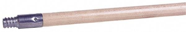 Weiler - 60 x 15/16" Wood Handle for Floor Brushes & Garage Brushes - Threaded Connection, Tan - Makers Industrial Supply