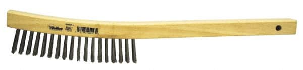 Weiler - Hand Wire/Filament Brushes - Wood Curved Handle - Makers Industrial Supply