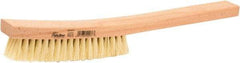 Weiler - 4 Rows x 18 Columns Tampico Plater Brush - 5-1/4" Brush Length, 13" OAL, 1" Trim Length, Wood Shoe Handle - Makers Industrial Supply