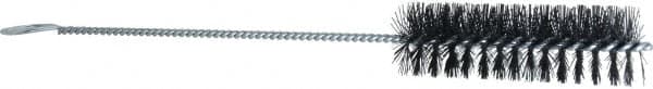 Weiler - 4" Long x 1-1/4" Diam Nylon Tube Brush - Single Spiral, 13" OAL, 0.014" Filament Diam, 5/32" Shank Diam - Makers Industrial Supply