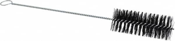 Weiler - 5" Long x 2" Diam Nylon Tube Brush - Single Spiral, 16-3/4" OAL, 0.014" Filament Diam, 3/16" Shank Diam - Makers Industrial Supply
