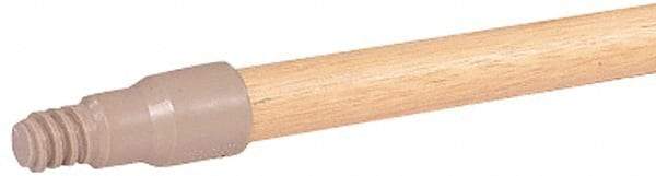 Weiler - 60 x 15/16" Wood Handle for Perma Sweep Floor Brushes - Threaded Connection, Tan - Makers Industrial Supply