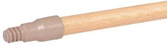 Weiler - 60 x 15/16" Wood Handle for Perma Sweep Floor Brushes - Threaded Connection, Tan - Makers Industrial Supply