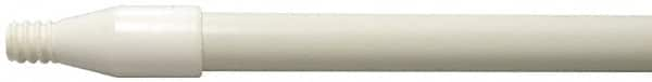 Weiler - 60 x 0.0833" Fiberglass Squeegee Handle - Threaded Connection, White - Makers Industrial Supply