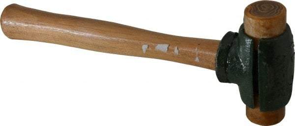 Garland - 1-1/2 Lb Head Rawhide Hammer - 11" OAL, 11" Long Wood Handle - Makers Industrial Supply