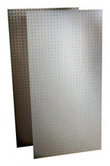 Triton - 48" Wide x 24" High Storage Peg Board - 2 Panels, Polypropylene, White - Makers Industrial Supply