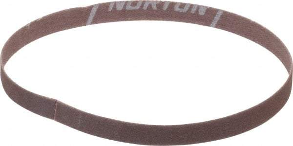 Norton - 3/8" Wide x 13" OAL, 150 Grit, Aluminum Oxide Abrasive Belt - Aluminum Oxide, Very Fine, Coated, Series R228 - Makers Industrial Supply