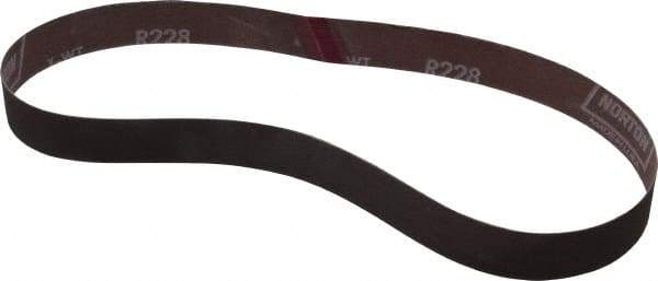 Norton - 1" Wide x 30" OAL, 320 Grit, Aluminum Oxide Abrasive Belt - Aluminum Oxide, Extra Fine, Coated, Series R228 - Makers Industrial Supply