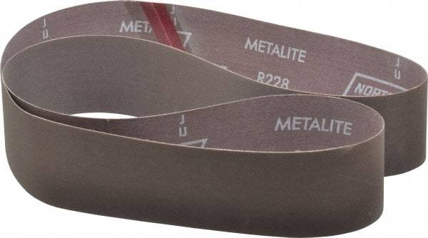 Norton - 2-1/2" Wide x 60" OAL, 320 Grit, Aluminum Oxide Abrasive Belt - Aluminum Oxide, Extra Fine, Coated, Series R228 - Makers Industrial Supply