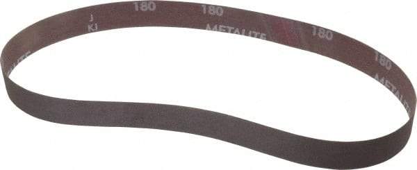 Norton - 1" Wide x 30" OAL, 180 Grit, Aluminum Oxide Abrasive Belt - Aluminum Oxide, Very Fine, Coated, Series R228 - Makers Industrial Supply