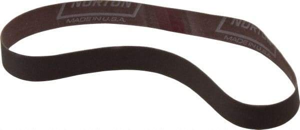 Norton - 3/4" Wide x 20-1/2" OAL, 320 Grit, Aluminum Oxide Abrasive Belt - Aluminum Oxide, Extra Fine, Coated, Series R228 - Makers Industrial Supply