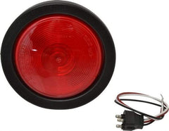 Peterson - 4" Long, 25 Watt, 2.1 Amp, Red Sealed Lighting Stop, Turn & Tail Light - 12 Volts, Includes Grommet, Light & Pigtail - Makers Industrial Supply