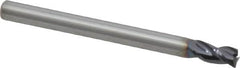 Niagara Cutter - 1/8", 3 Flute, Single End, Solid Carbide, 0.0080 - 0.0100" Corner Radius End Mill - 1-1/2" OAL, 35° Helix, Right Hand Flute, 1/4" LOC, Right Hand Cut - Makers Industrial Supply