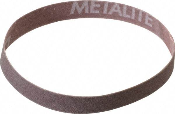 Norton - 1/2" Wide x 12" OAL, 240 Grit, Aluminum Oxide Abrasive Belt - Aluminum Oxide, Very Fine, Coated, Series R228 - Makers Industrial Supply