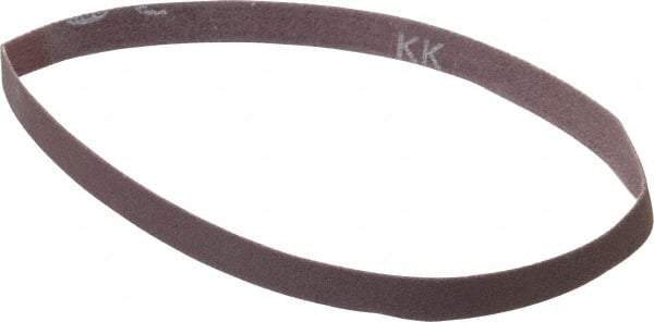 Norton - 3/8" Wide x 13" OAL, 180 Grit, Aluminum Oxide Abrasive Belt - Aluminum Oxide, Very Fine, Coated, Series R228 - Makers Industrial Supply