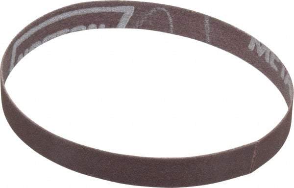 Norton - 1/2" Wide x 12" OAL, 180 Grit, Aluminum Oxide Abrasive Belt - Aluminum Oxide, Very Fine, Coated, Series R228 - Makers Industrial Supply