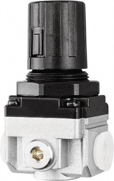 PRO-SOURCE - 1 NPT Port, 210 CFM, Heavy-Duty Regulator - 7 to 145 psi Range, 220 Max psi Supply Pressure, 1/4" Gauge Port Thread, 3.54" Wide x 6.97" High - Makers Industrial Supply