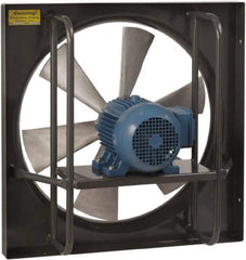 Americraft - 24" Blade, Direct Drive, 1 hp, 7,425 CFM, Explosion Proof Exhaust Fan - 30-1/2" Opening Height x 30-1/2" Opening Width, 16/8 Amp, 115/230 Volt, 1 Speed, Single Phase - Makers Industrial Supply