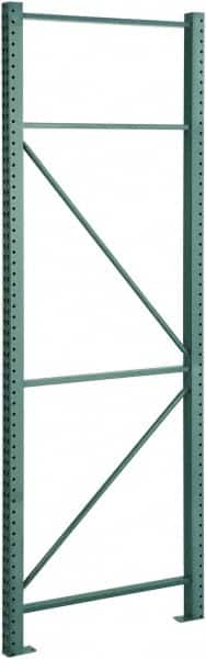 Steel King - 25,040 Lb Capacity Heavy-Duty Framing Upright Pallet Storage Rack - 3" Wide x 96" High x 48" Deep, Green - Makers Industrial Supply