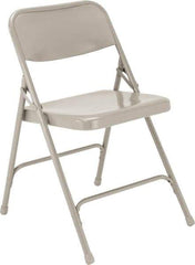 NPS - 18-1/4" Wide x 20-1/4" Deep x 29-1/2" High, Steel Standard Folding Chair - Gray - Makers Industrial Supply