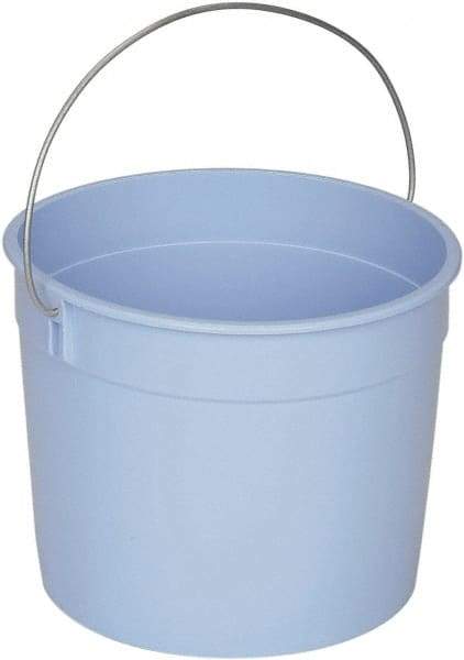 Ability One - 5 Qt, Plastic Round Blue Single Pail - Handle Included - Makers Industrial Supply