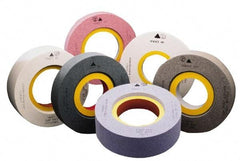 Camel Grinding Wheels - 20" Diam x 8" Hole x 3" Thick, I Hardness, 46 Grit Surface Grinding Wheel - Aluminum Oxide, Type 7, Coarse Grade, 1,241 Max RPM, Vitrified Bond, Two-Side Recess - Makers Industrial Supply