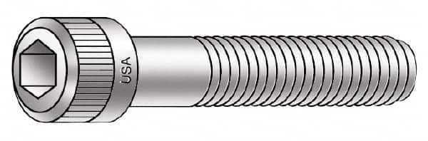 Armor Coat - 3/8-16 UNC Hex Socket Drive, Socket Cap Screw - Alloy Steel, Armor Coat Finish, Partially Threaded, 5" Length Under Head - Makers Industrial Supply