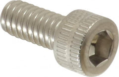 Made in USA - #8-32 UNC Hex Socket Drive, Socket Cap Screw - Grade 18-8 Stainless Steel, Uncoated, 3/8" Length Under Head - Makers Industrial Supply