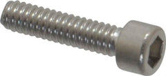 Made in USA - #2-56 UNC Hex Socket Drive, Socket Cap Screw - Grade 18-8 Stainless Steel, Uncoated, 3/8" Length Under Head - Makers Industrial Supply