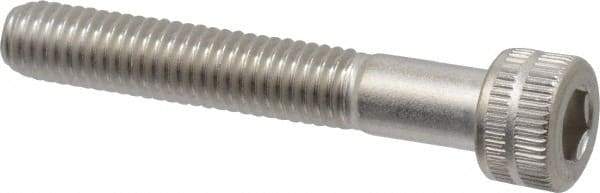 Made in USA - #10-32 UNF Hex Socket Drive, Socket Cap Screw - Grade 18-8 Stainless Steel, Uncoated, 1-1/4" Length Under Head - Makers Industrial Supply