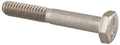 Made in USA - 1/4-20 UNC, 1-3/4" Length Under Head Hex Head Cap Screw - Grade 18-8 Stainless Steel, Uncoated, 7/16" Hex - Makers Industrial Supply